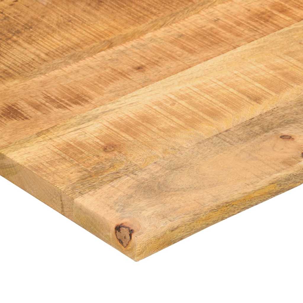 Desk Top with Curve 160x50x2.5 cm Solid Wood Rough Mango