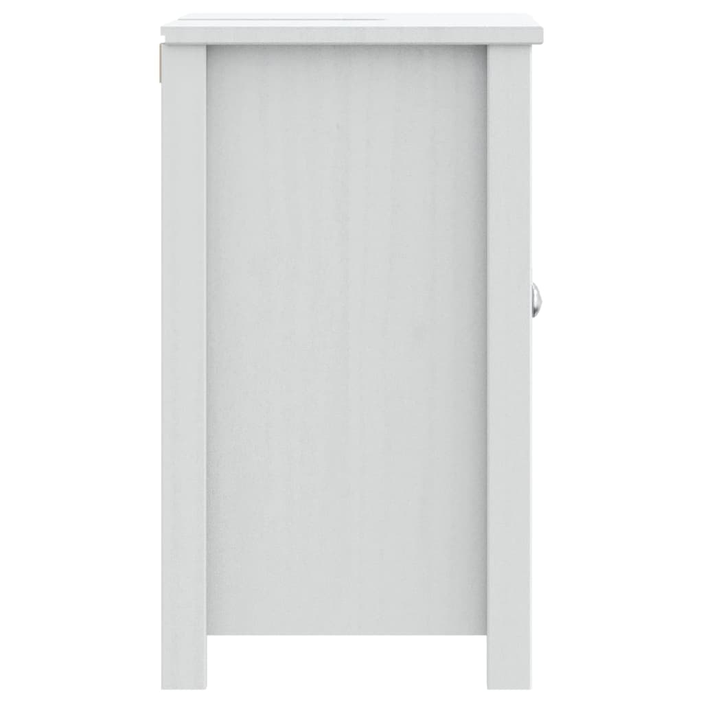 Bathroom Sink Cabinet BERG White 60x34x59 cm Solid Wood Pine