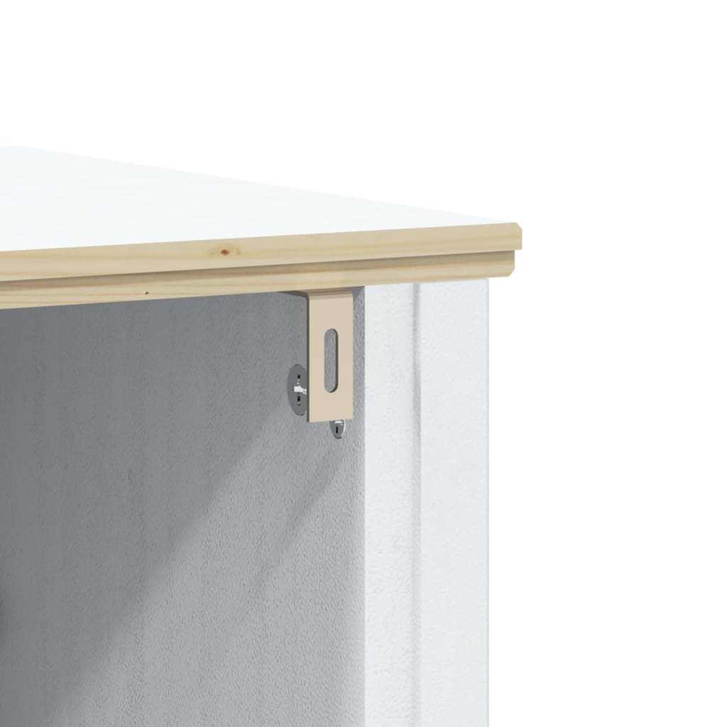 Bathroom Sink Cabinet BERG White 60x34x59 cm Solid Wood Pine