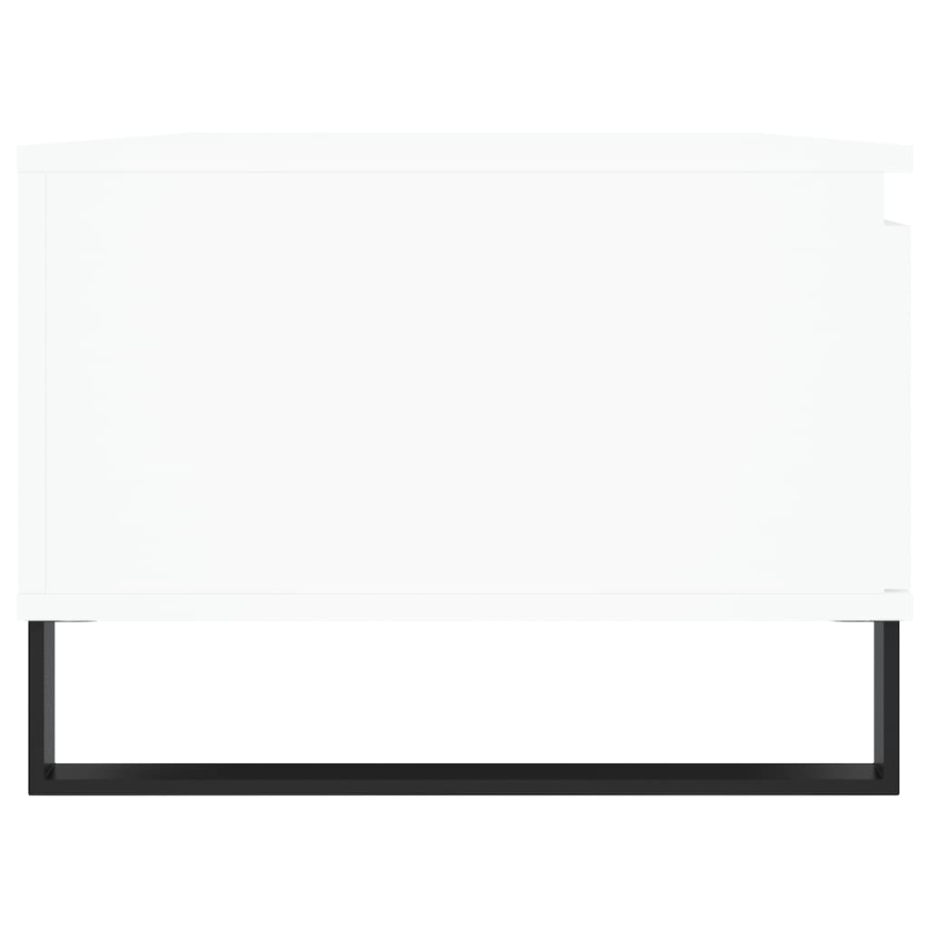 Coffee Table White 90x50x36.5 cm Engineered Wood