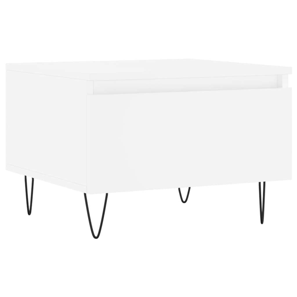 Coffee Tables 2 pcs White 50x46x35 cm Engineered Wood
