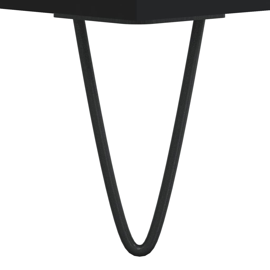Coffee Tables 2 pcs Black 50x46x35 cm Engineered Wood