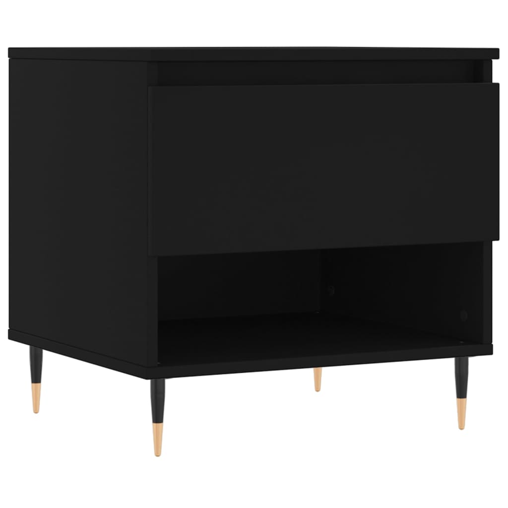 Coffee Tables 2 pcs Black 50x46x50 cm Engineered Wood
