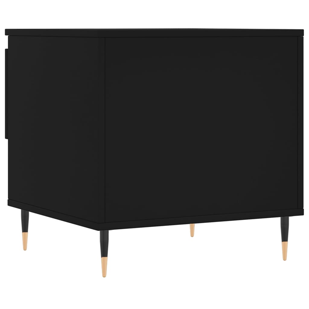 Coffee Tables 2 pcs Black 50x46x50 cm Engineered Wood