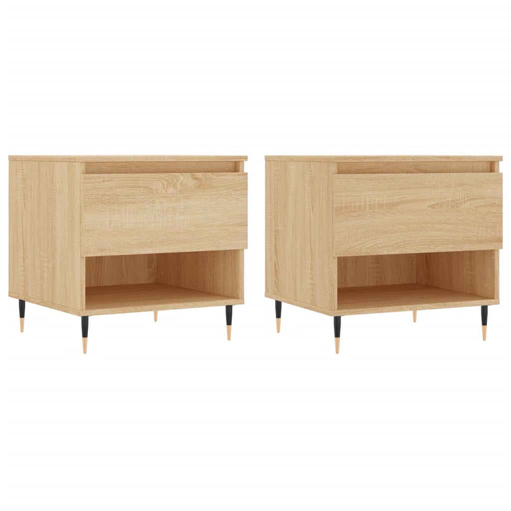 Coffee Tables 2 pcs Sonoma Oak 50x46x50 cm Engineered Wood