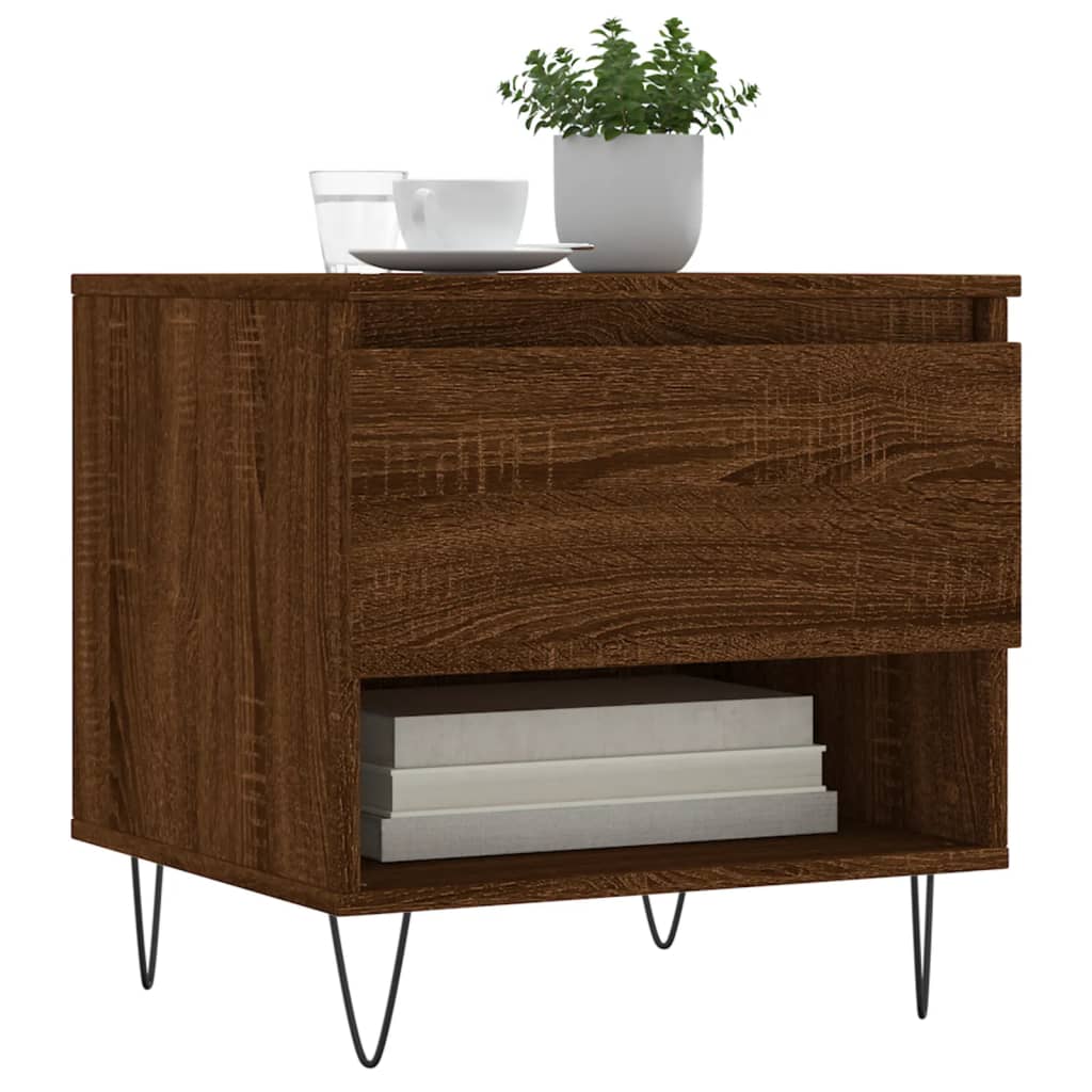 Coffee Tables 2 pcs Brown Oak 50x46x50 cm Engineered Wood