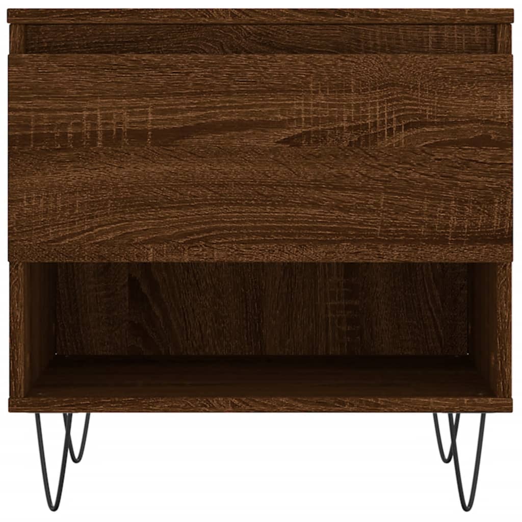 Coffee Tables 2 pcs Brown Oak 50x46x50 cm Engineered Wood