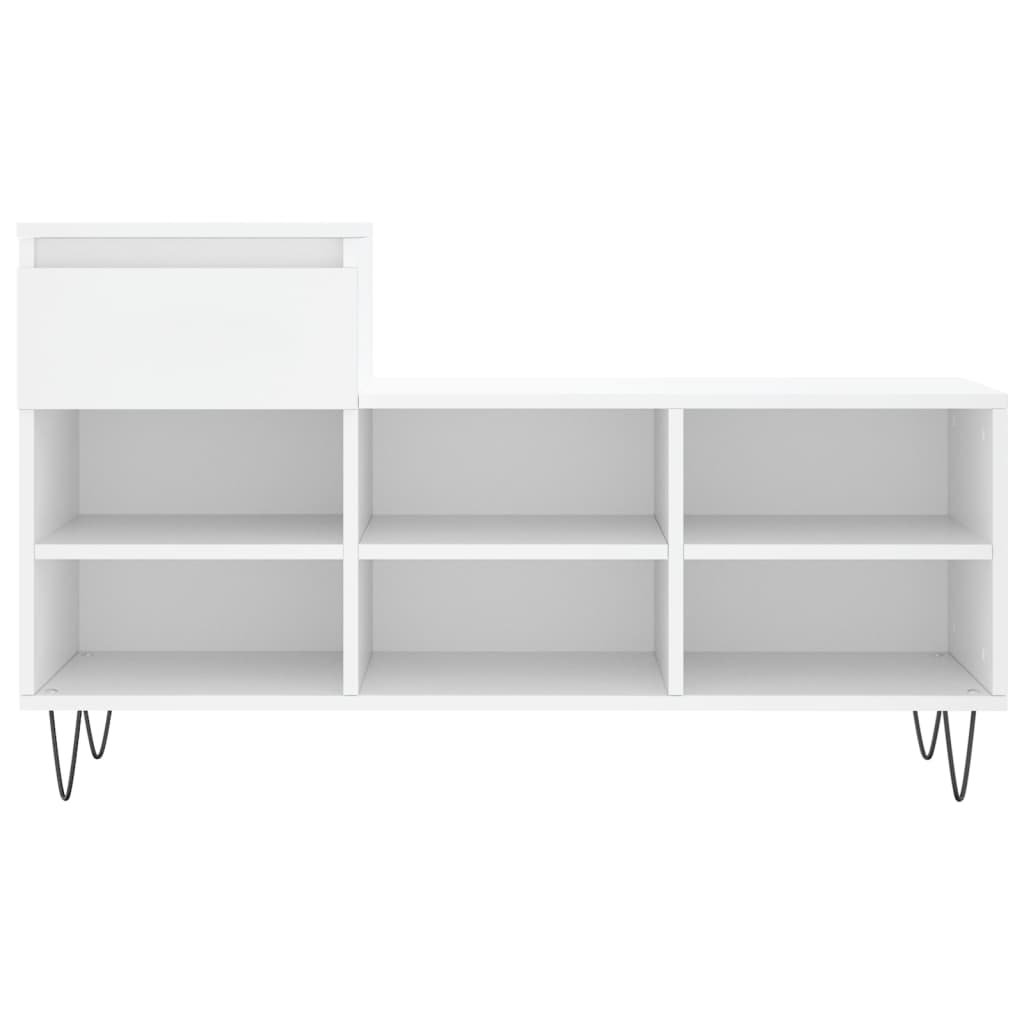 Shoe Cabinet White 102x36x60 cm Engineered Wood
