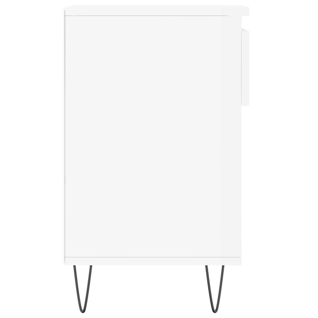 Shoe Cabinet High Gloss White 102x36x60 cm Engineered Wood