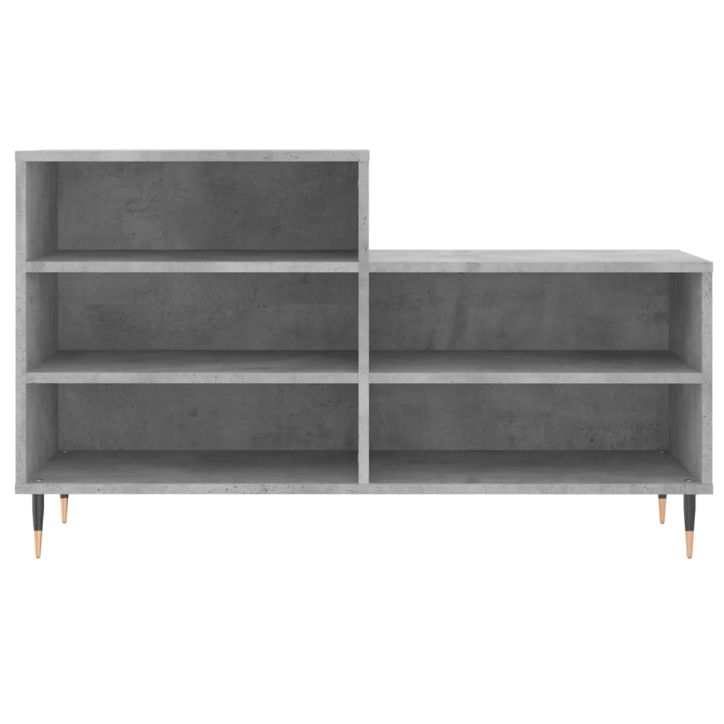 Shoe Cabinet Concrete Grey 102x36x60 cm Engineered Wood