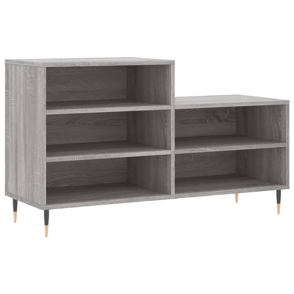 Shoe Cabinet Grey Sonoma 102x36x60 cm Engineered Wood