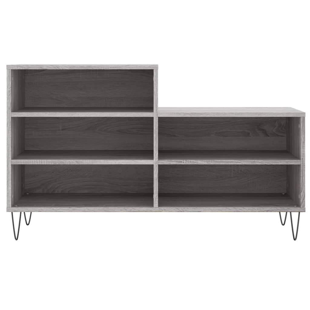 Shoe Cabinet Grey Sonoma 102x36x60 cm Engineered Wood