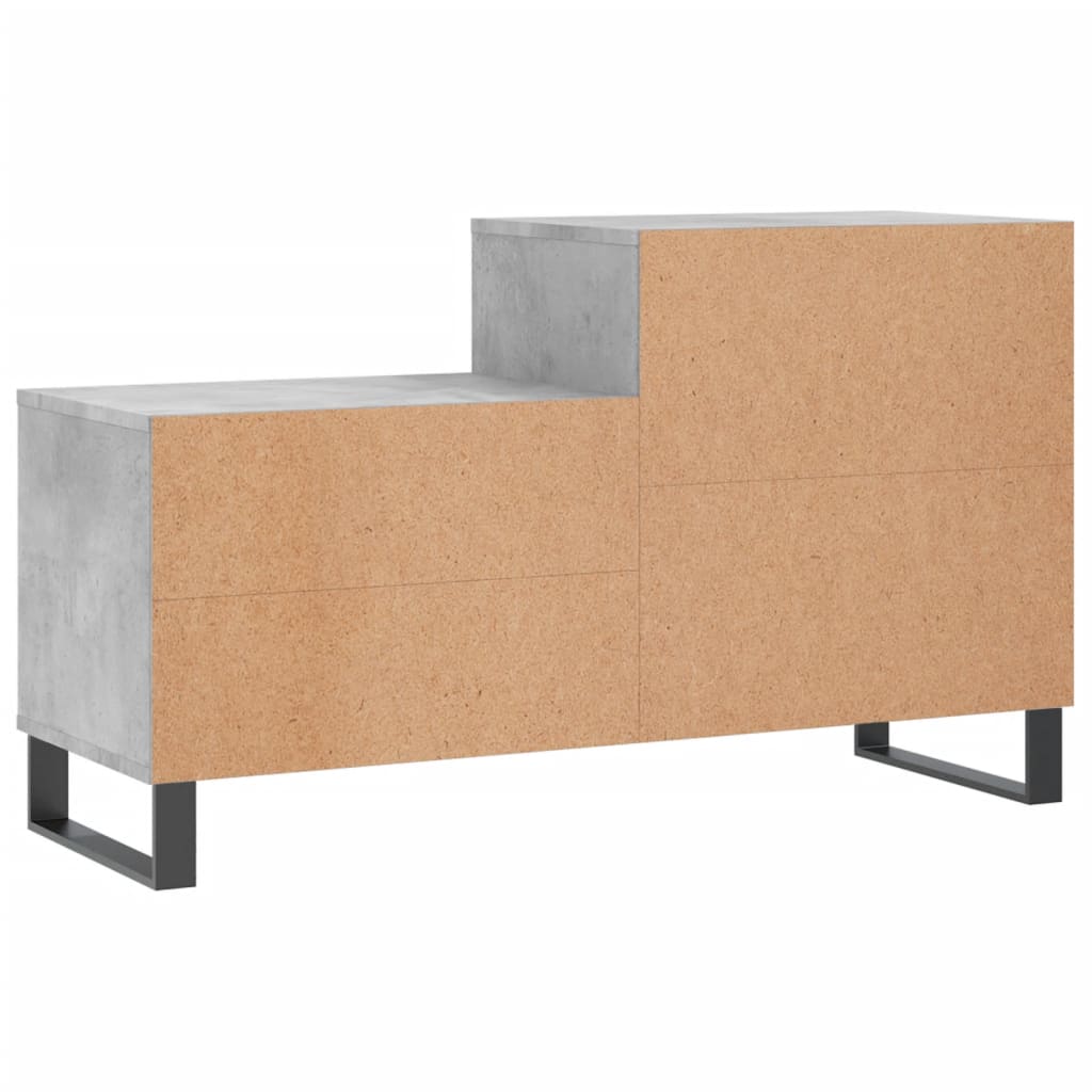 Shoe Cabinet Concrete Grey 102x36x60 cm Engineered Wood