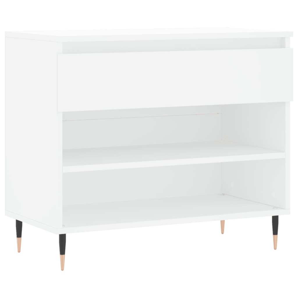 Shoe Cabinet White 70x36x60 cm Engineered Wood