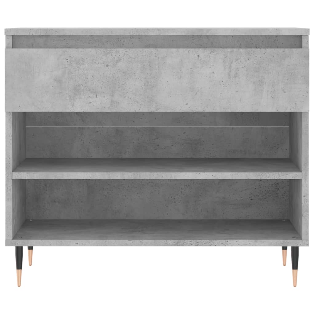 Shoe Cabinet Concrete Grey 70x36x60 cm Engineered Wood