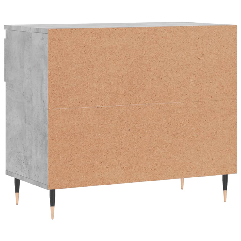 Shoe Cabinet Concrete Grey 70x36x60 cm Engineered Wood