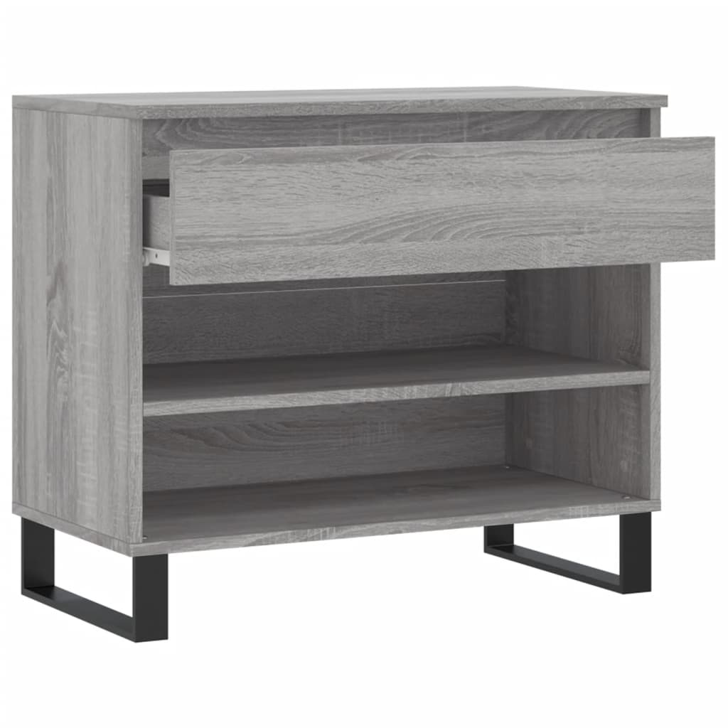 Shoe Cabinet Grey Sonoma 70x36x60 cm Engineered Wood