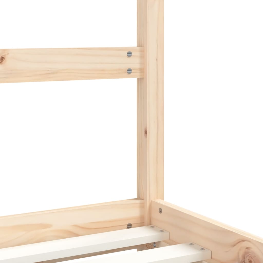 Kids Bed Frame 2x(80x160) cm Solid Wood Pine