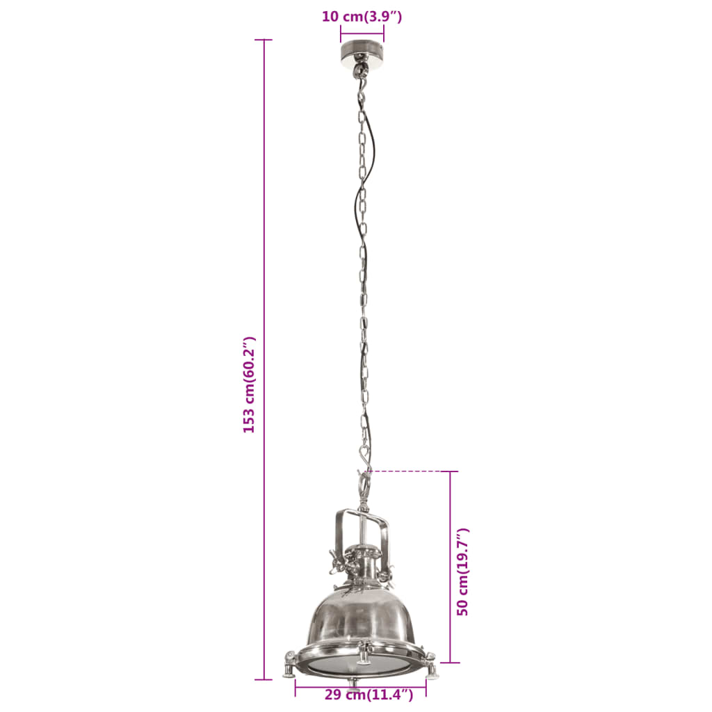 Pendant Lighting 29x29x153 cm Aluminium