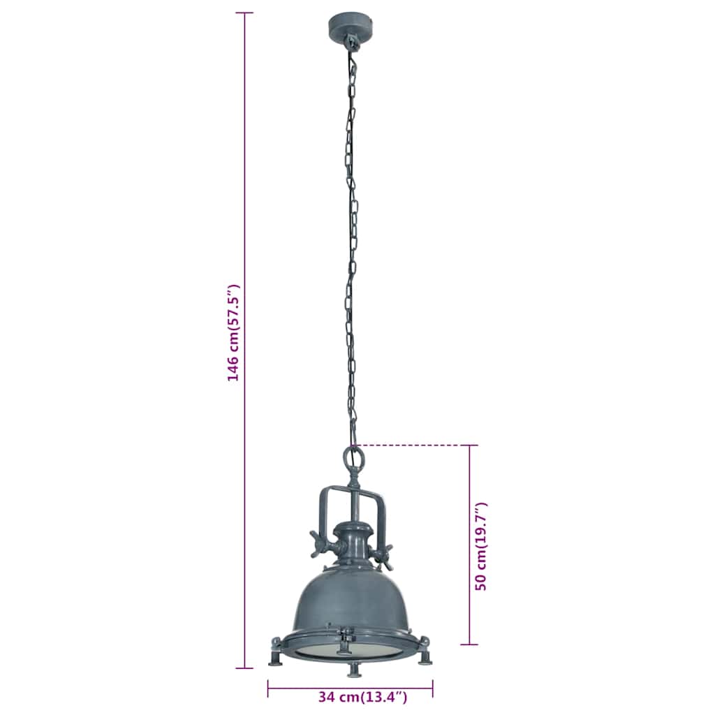 Pendant Lighting 34x34x146 cm Aluminium