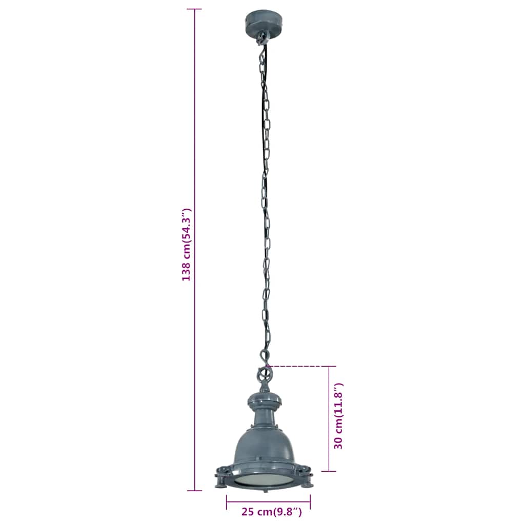 Pendant Lighting 25x25x138 cm Aluminium