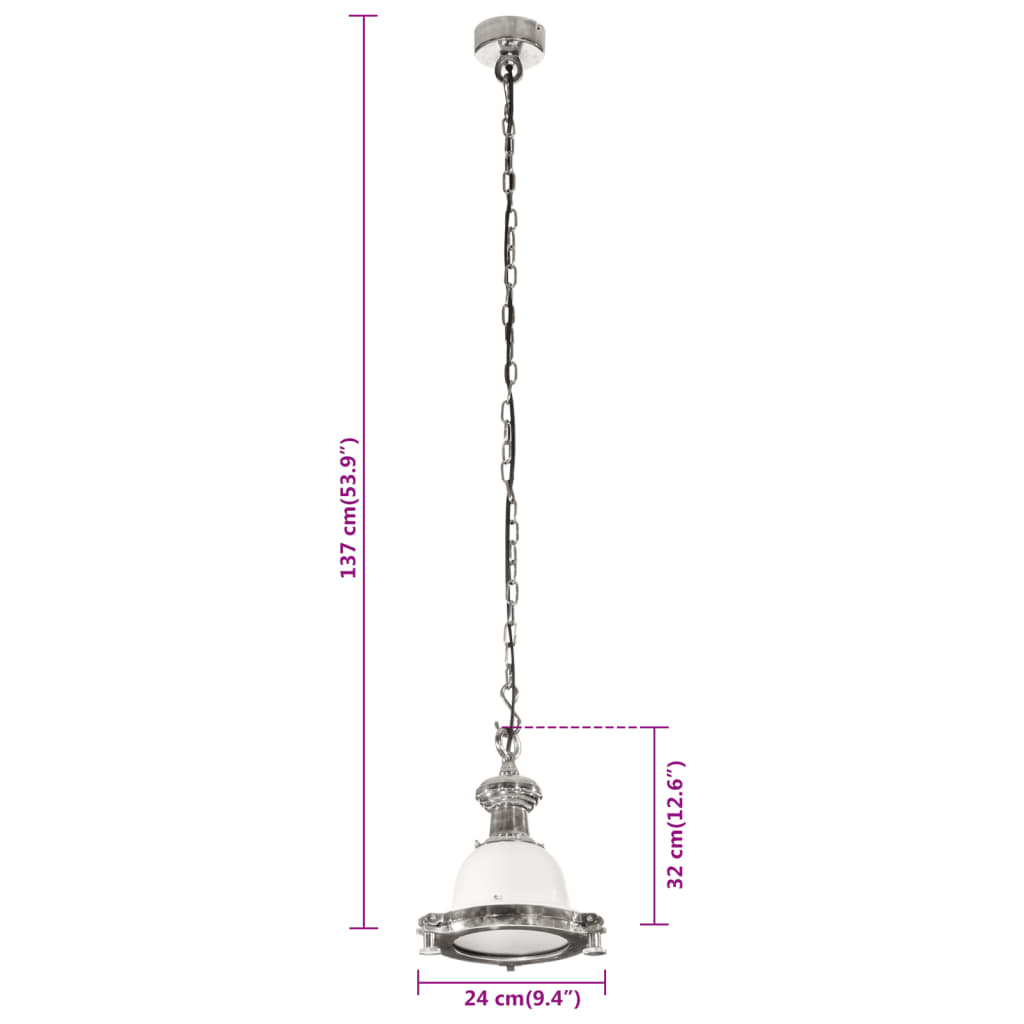 Pendant Lighting 24x24x137 cm Aluminium