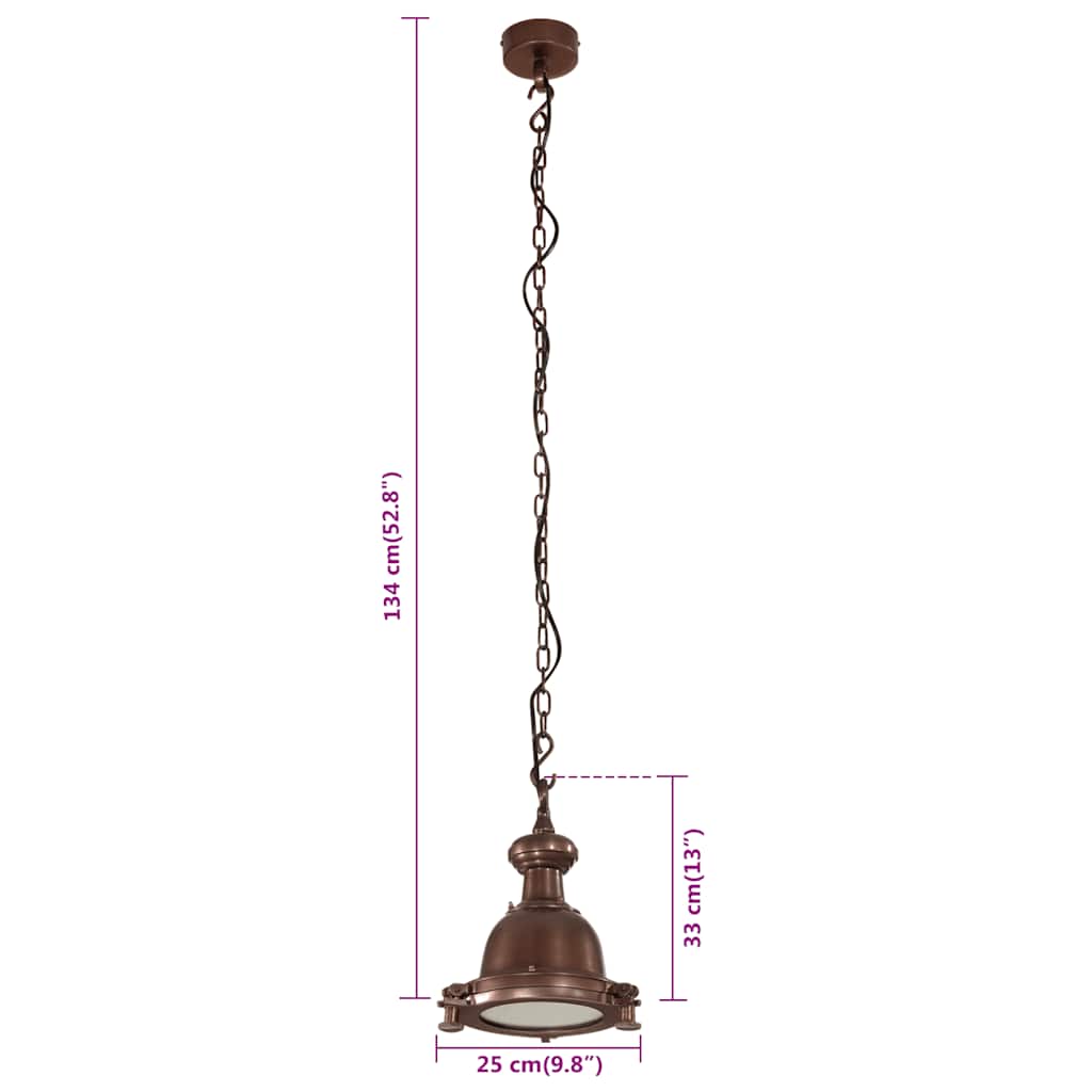 Pendant Lighting 25x25x134 cm Aluminium