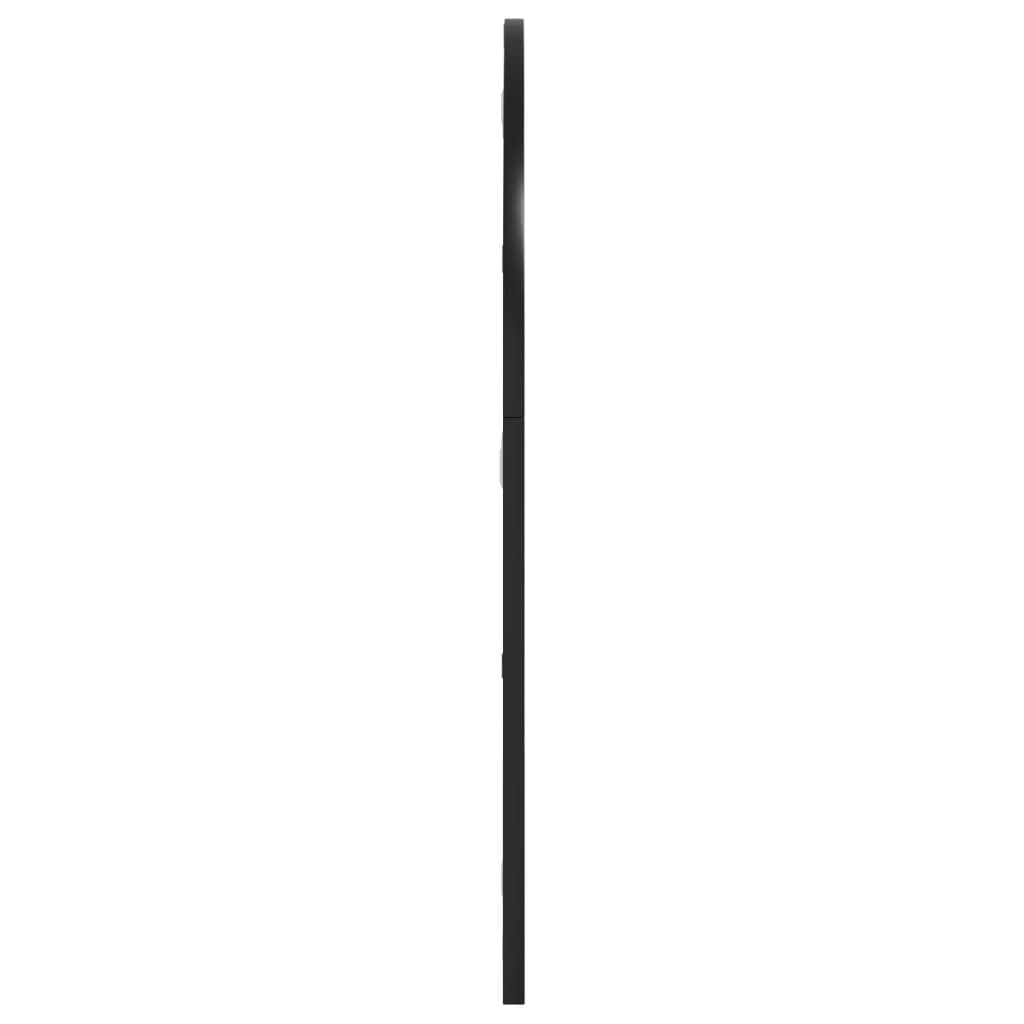 Wall Mirror Black 60x70 cm Arch Iron