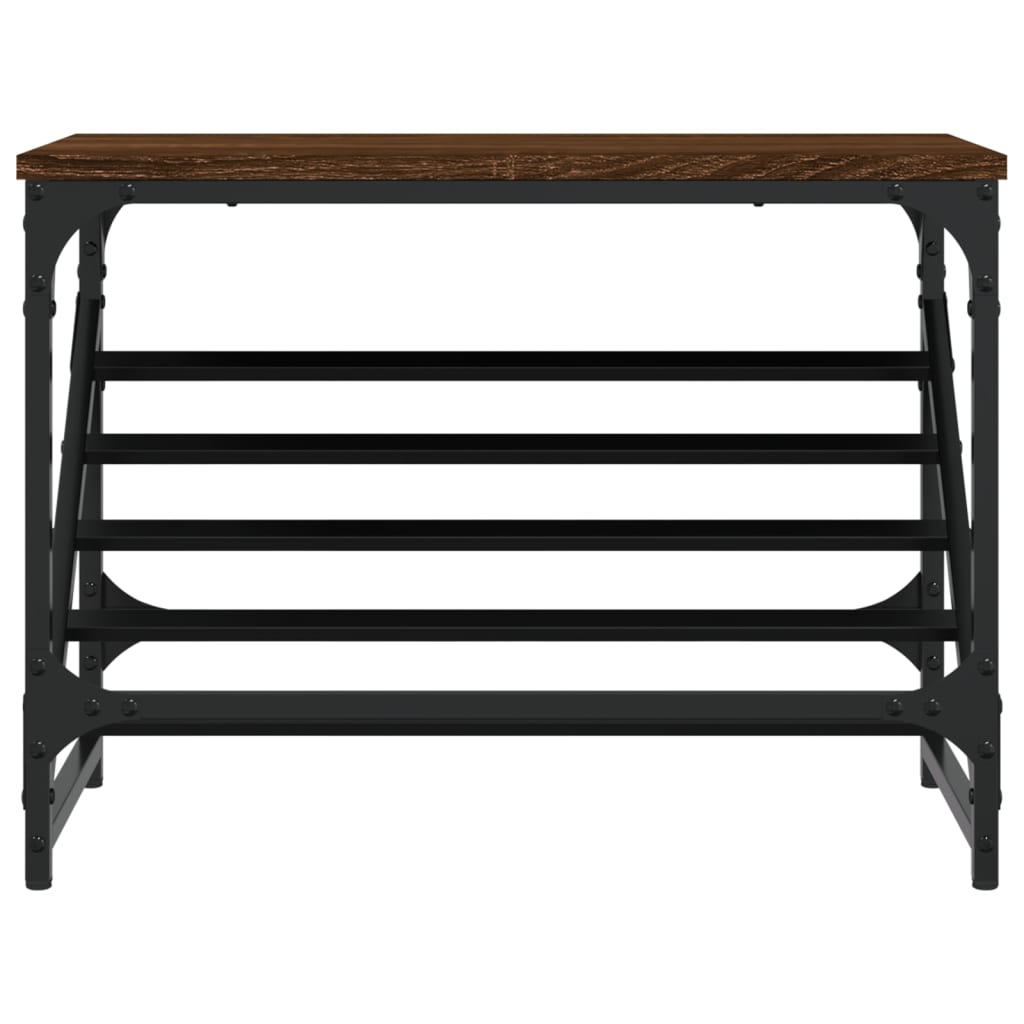 Shoe Rack Brown Oak 60x30x45 cm Engineered Wood