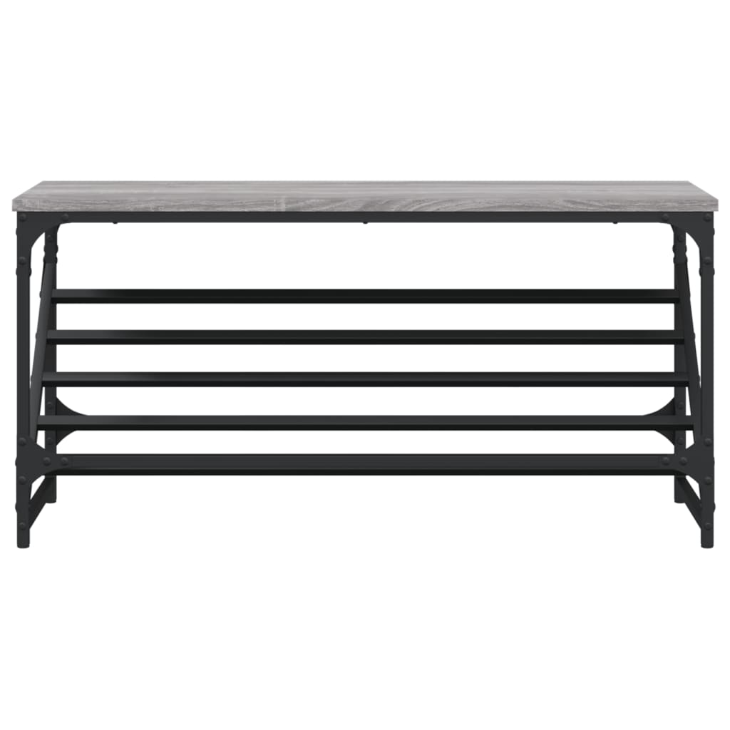 Shoe Rack Grey Sonoma 90x30x45 cm Engineered Wood