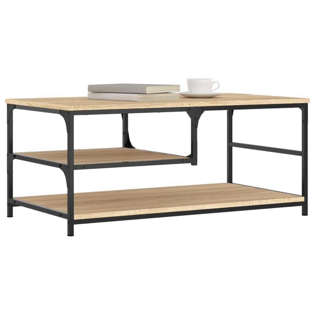 Coffee Table Sonoma Oak 90x49x40 cm Engineered Wood