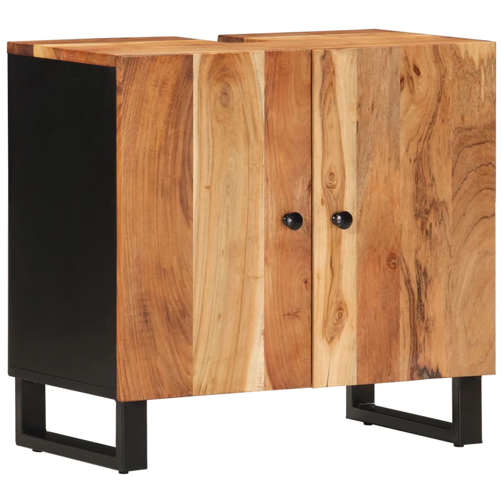 4 Piece Bathroom Furniture Set Solid Wood Acacia