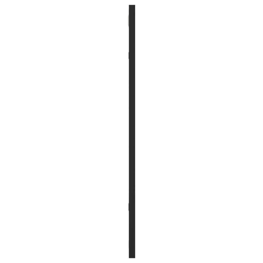 Wall Mirror Black 50x60 cm Rectangle Iron