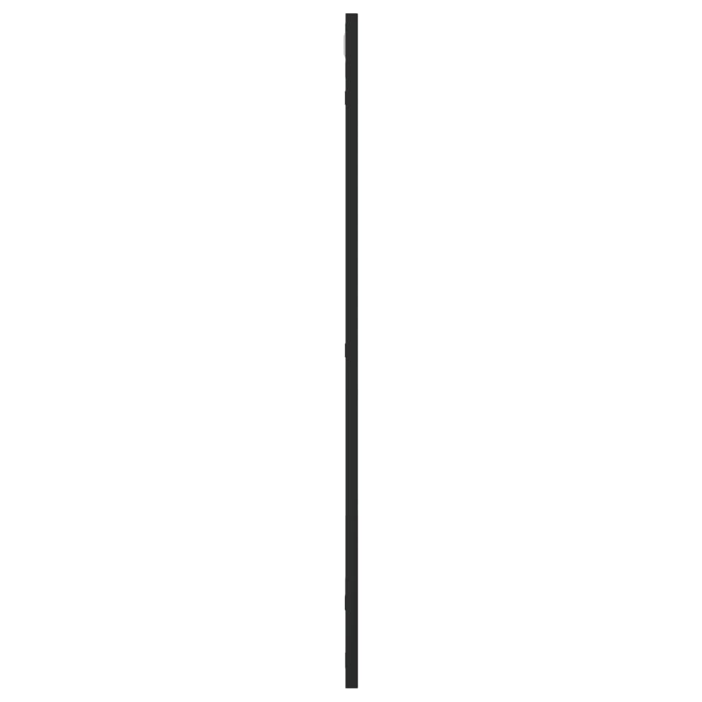 Wall Mirror Black 50x80 cm Rectangle Iron