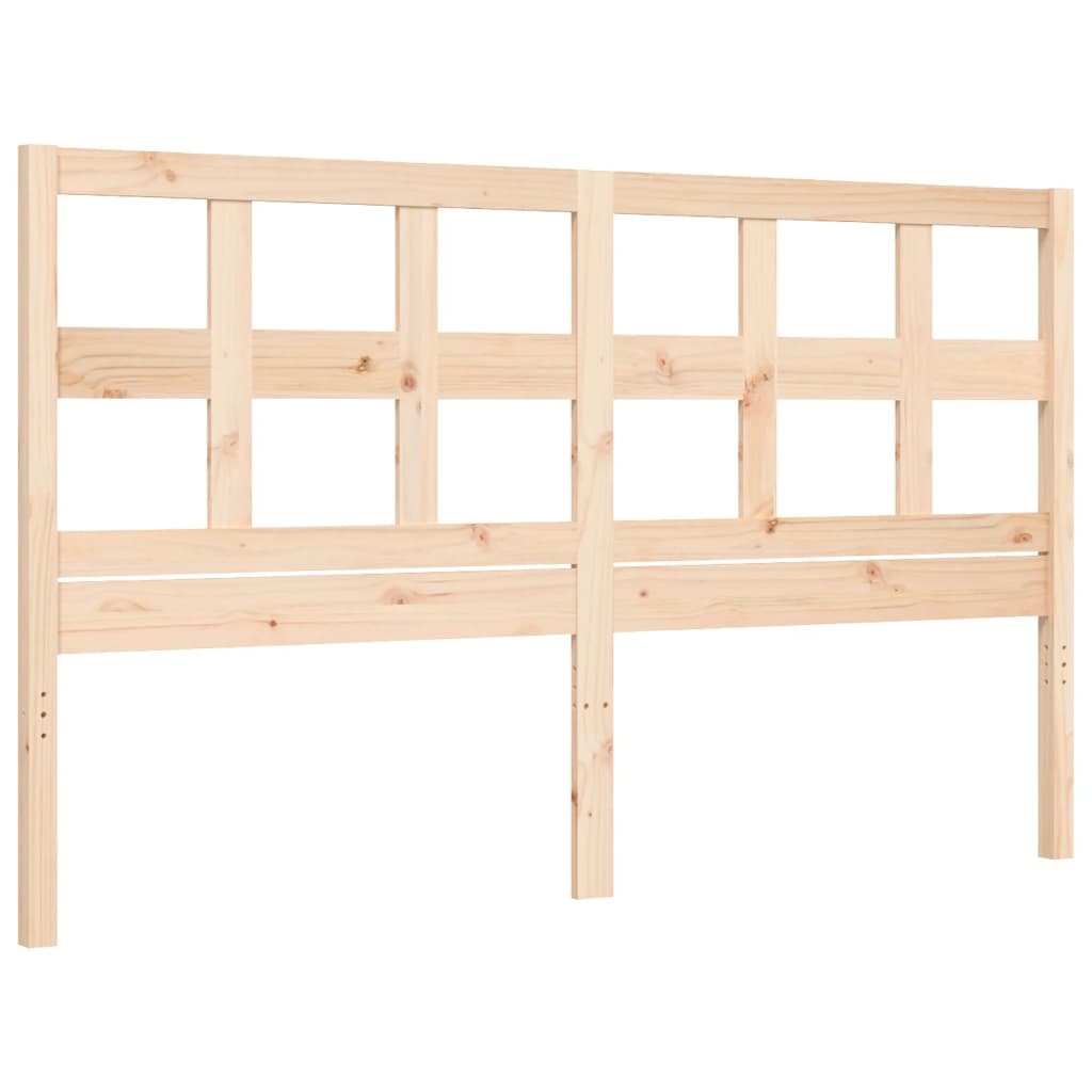 Bed Frame without Mattress 160x200 cm Solid Wood