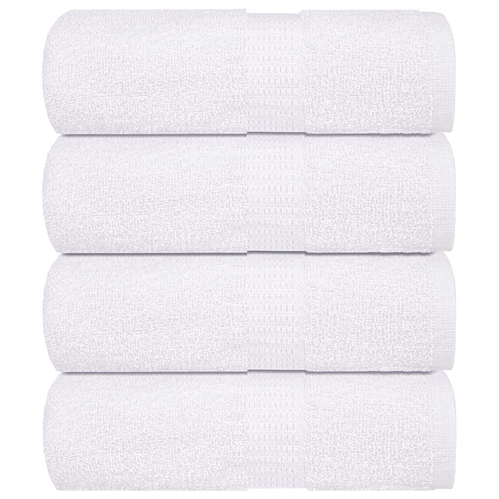 Wash Towels 4 pcs FROGN White 30x30 cm 100% Cotton