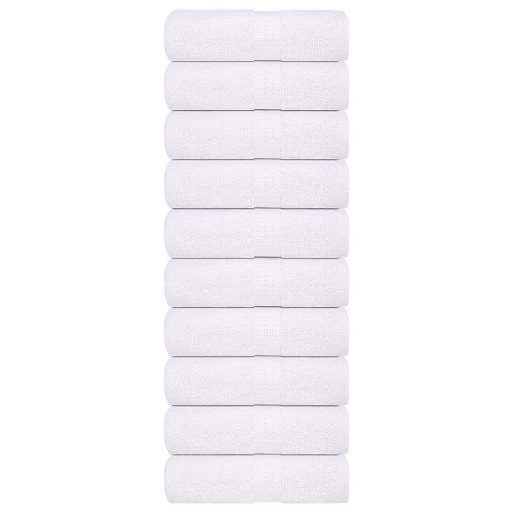 Wash Towels 10 pcs FROGN White 30x30 cm 100% Cotton