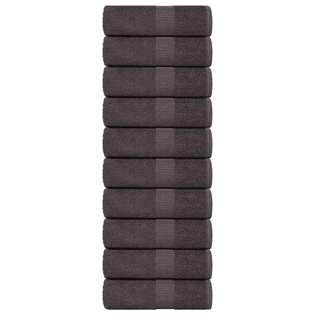 Wash Towels 10 pcs FROGN Anthracite 30x30 cm 100% Cotton