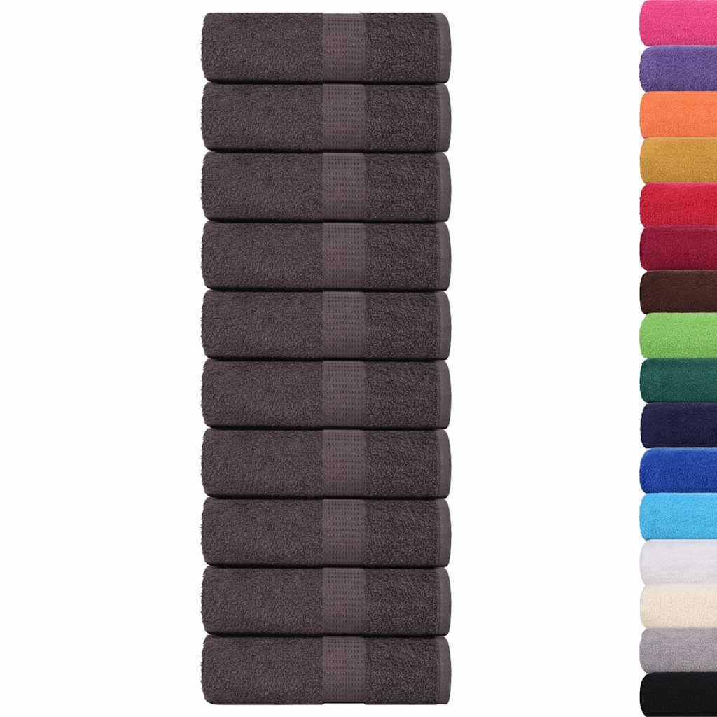 Wash Towels 10 pcs FROGN Anthracite 30x30 cm 100% Cotton