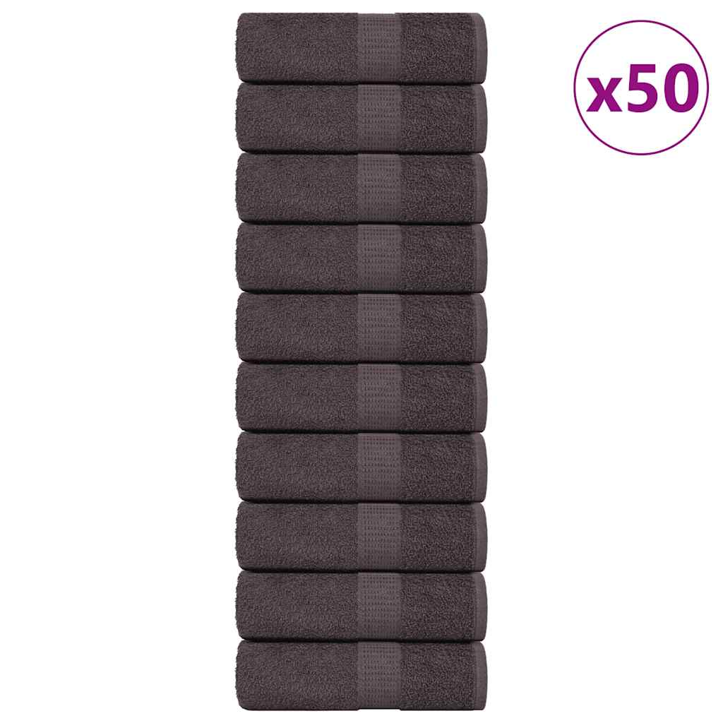Wash Towels 50 pcs FROGN Anthracite 30x30 cm 100% Cotton