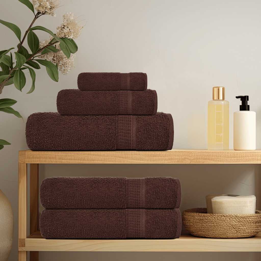 Wash Towels 4 pcs FROGN Brown 30x30 cm 100% Cotton
