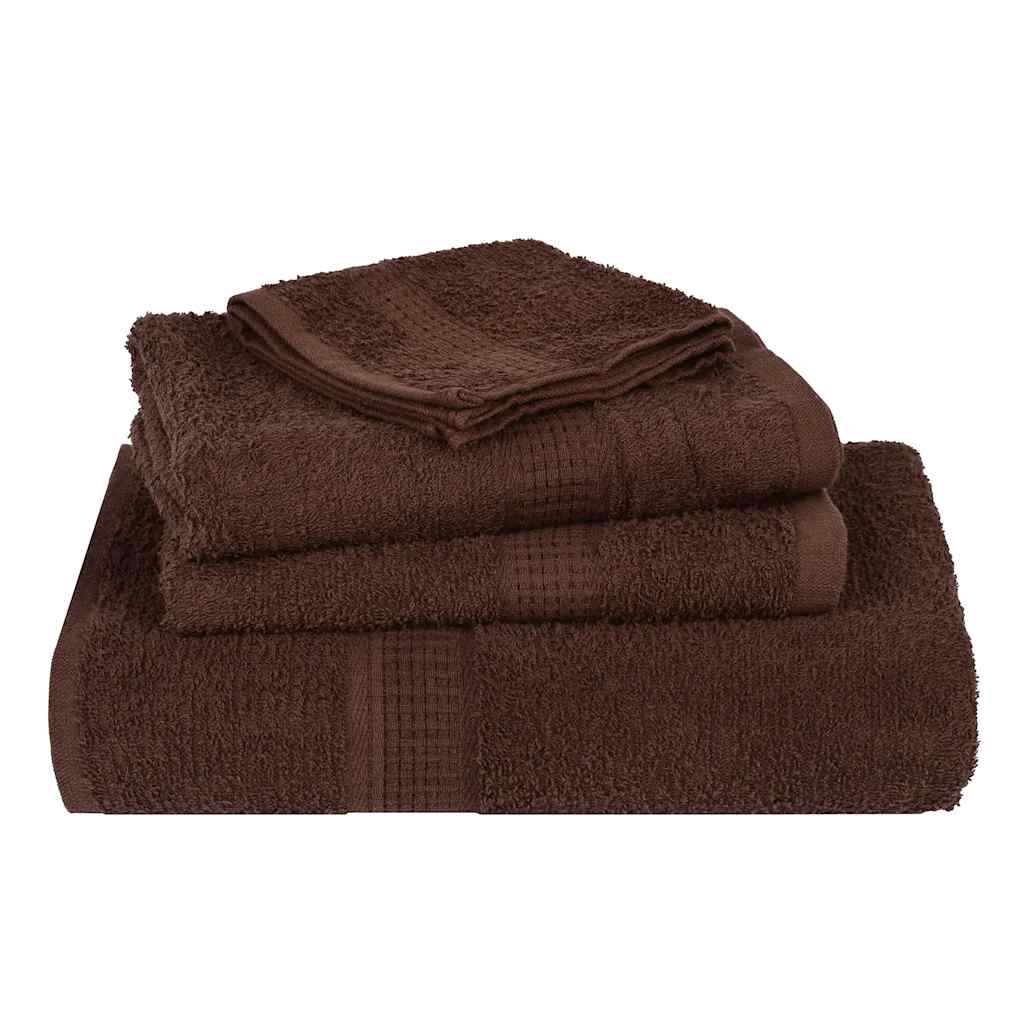 Wash Towels 4 pcs FROGN Brown 30x30 cm 100% Cotton