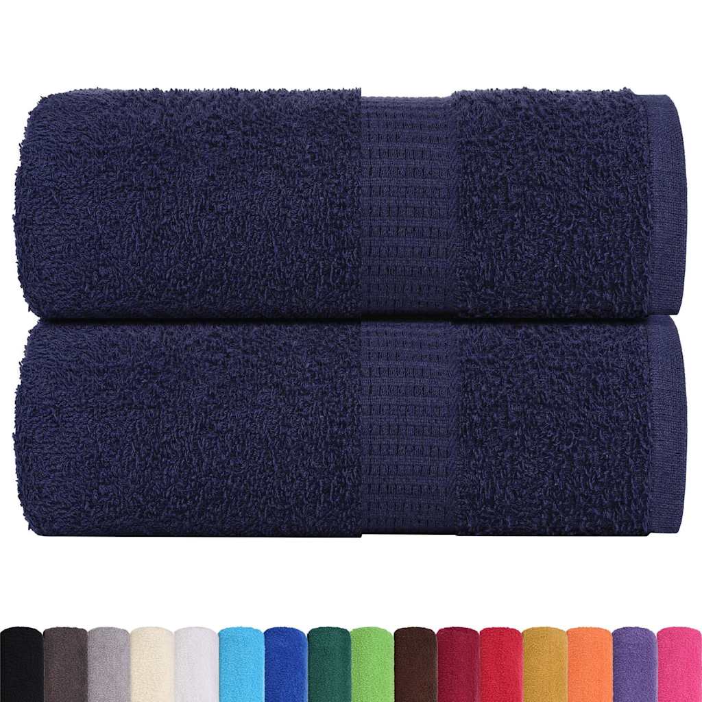 Wash Towels 2 pcs FROGN Navy Blue 30x30 cm 100% Cotton