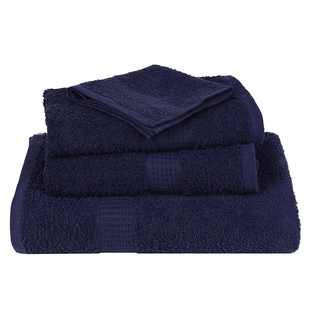 Wash Towels 4 pcs FROGN Navy Blue 30x30 cm 100% Cotton