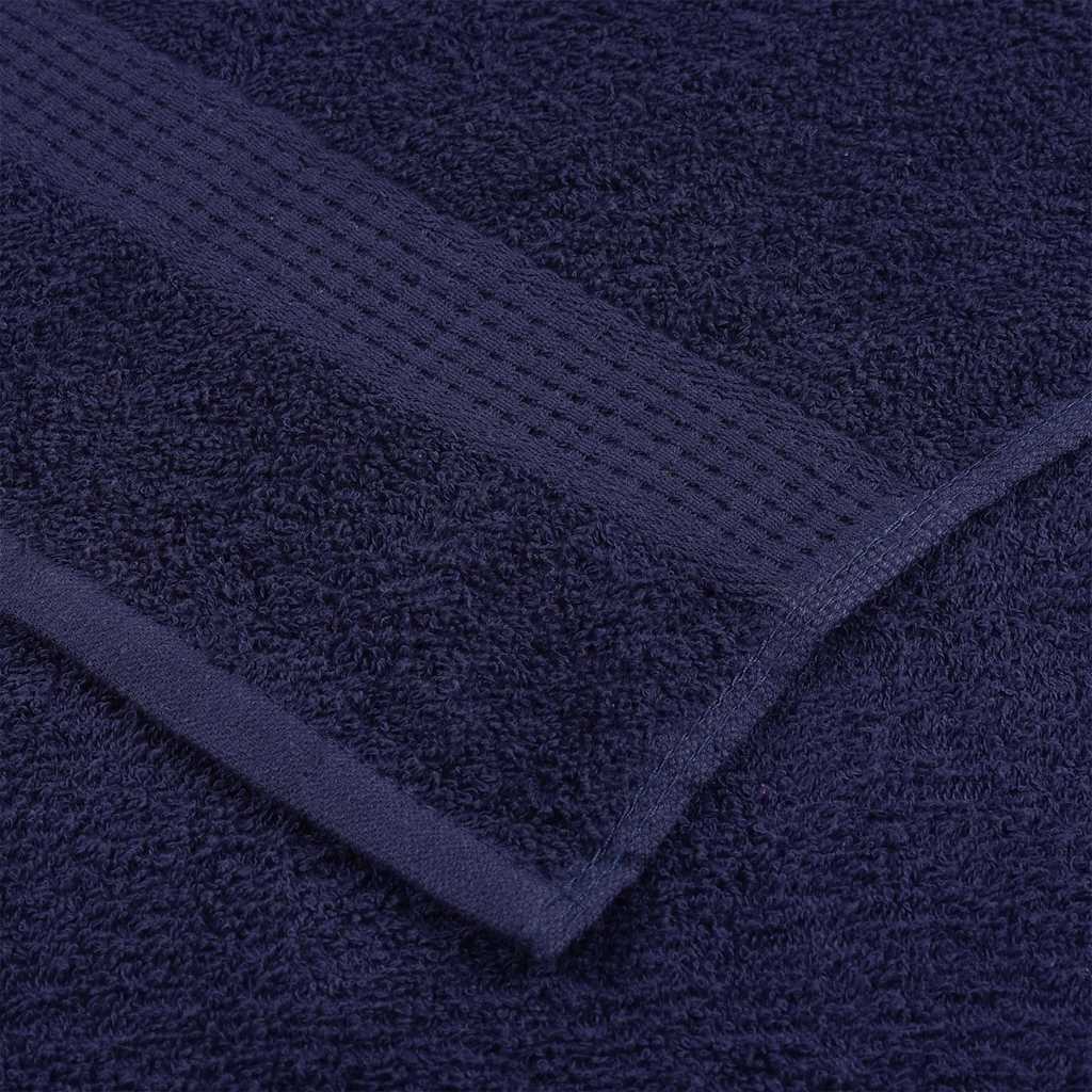 Sauna Towels 10 pcs Navy Blue 80x200 cm 360 gsm 100% Cotton