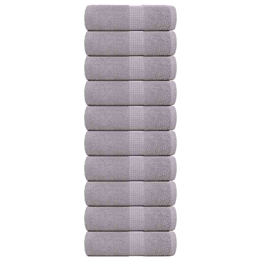 Wash Towels 10 pcs FROGN Grey 30x30 cm 100% Cotton