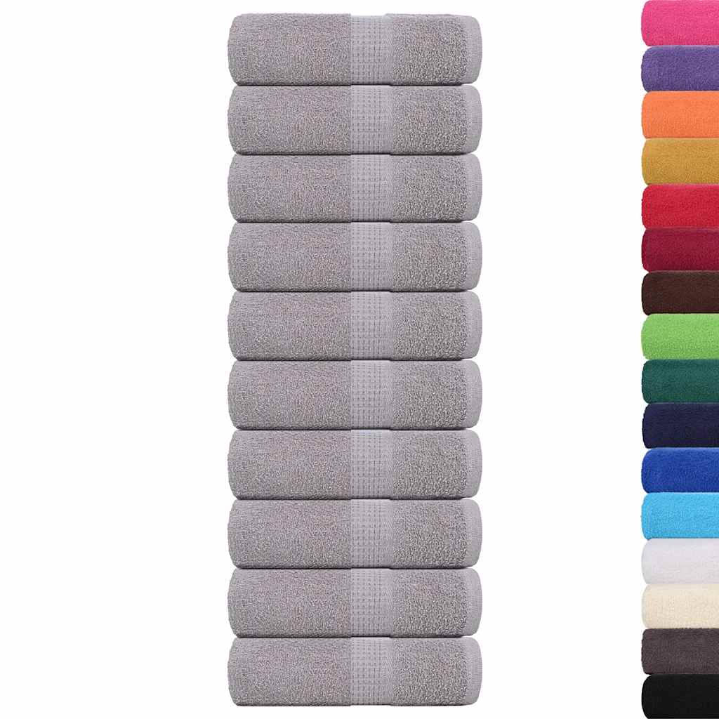 Wash Towels 10 pcs FROGN Grey 30x30 cm 100% Cotton