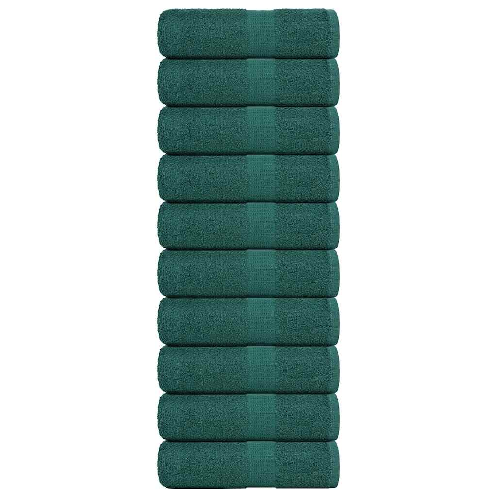 Wash Towels 10 pcs FROGN Green 30x30 cm 100% Cotton
