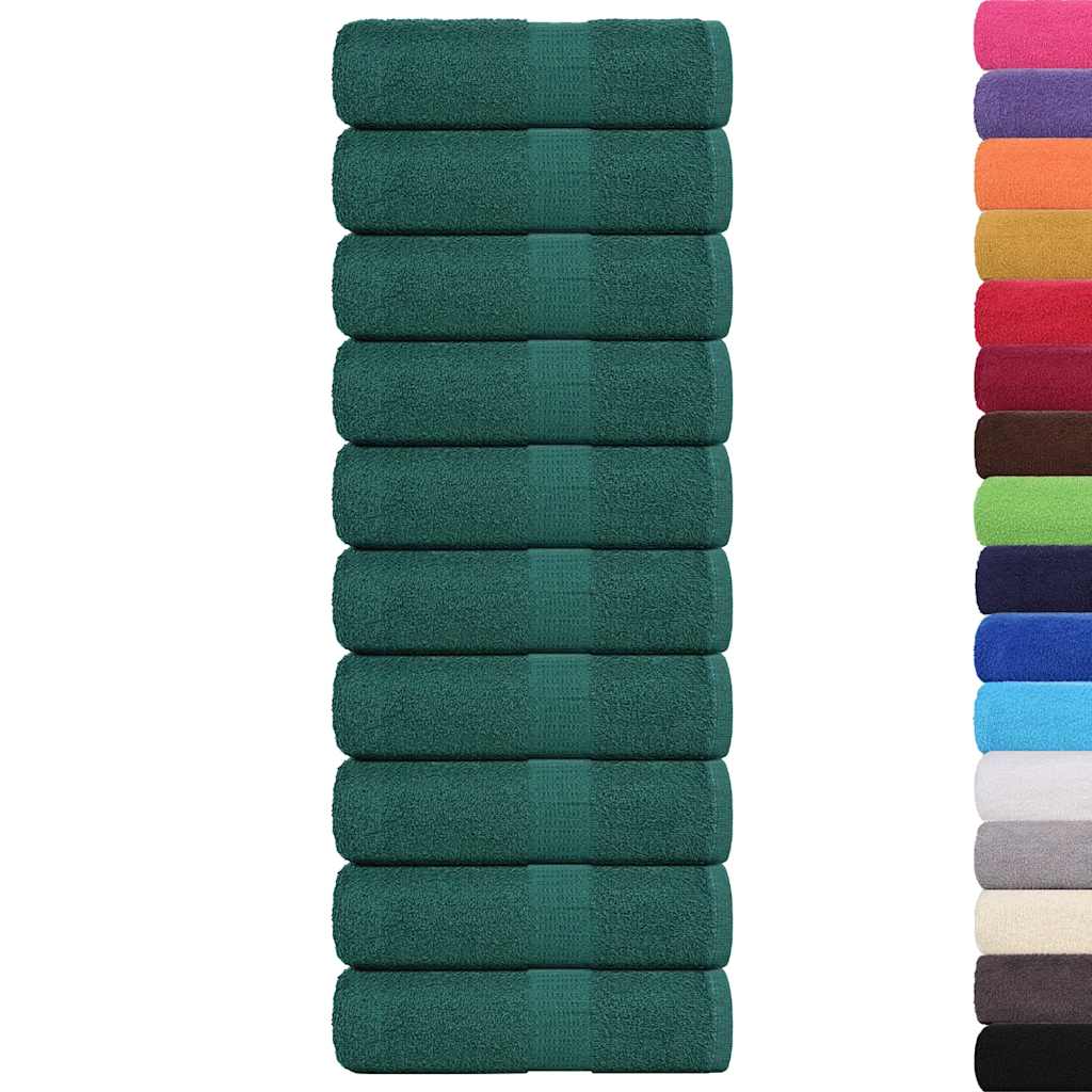 Wash Towels 10 pcs FROGN Green 30x30 cm 100% Cotton