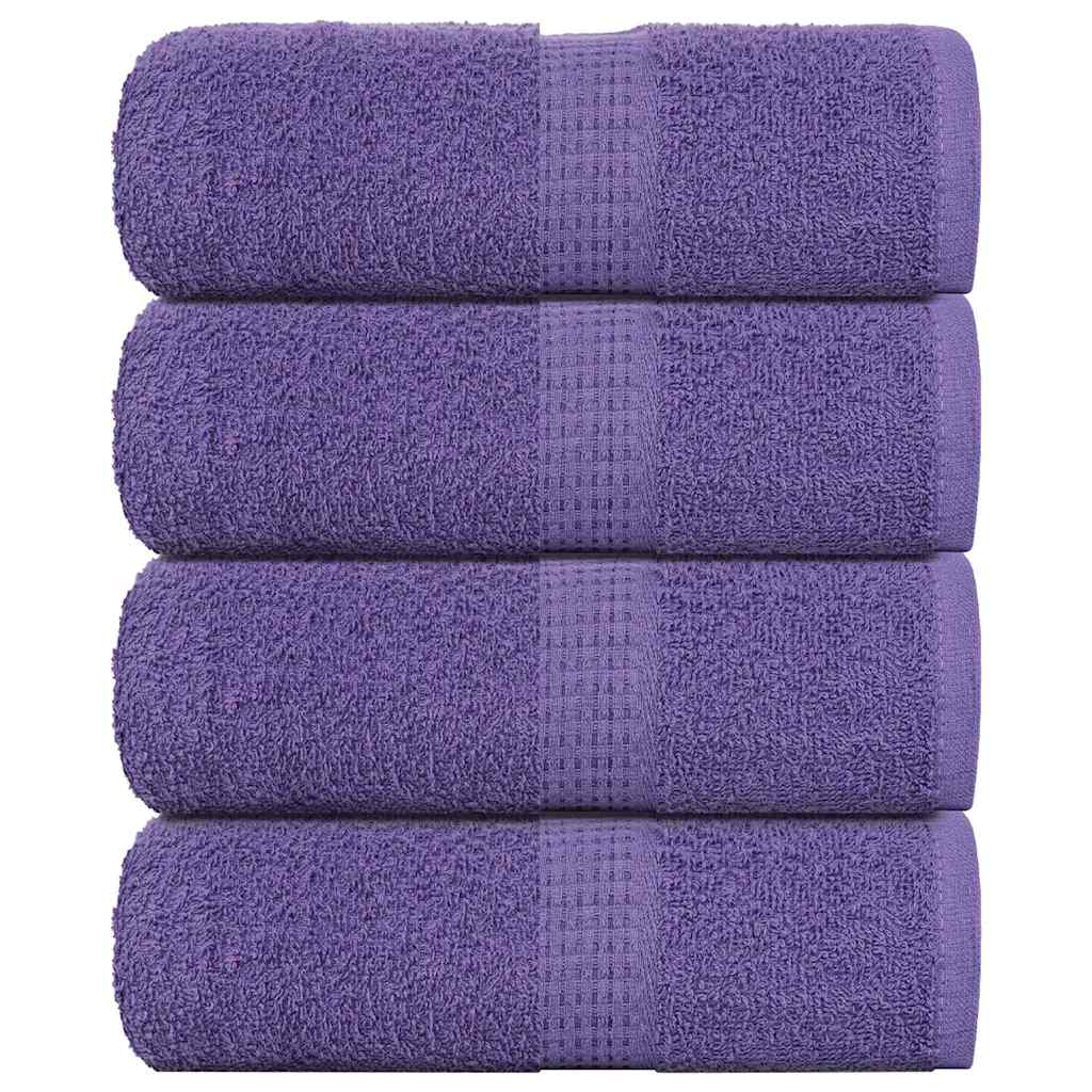Wash Towels 4 pcs FROGN Purple 30x30 cm 100% Cotton